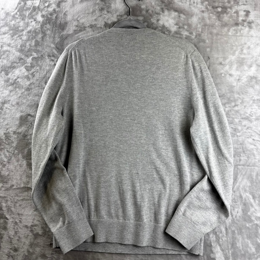 Nautica Navtech V-Neck Sweater Mens Medium Gray Long Sleeve Pullover (1723) - Picture 5 of 9